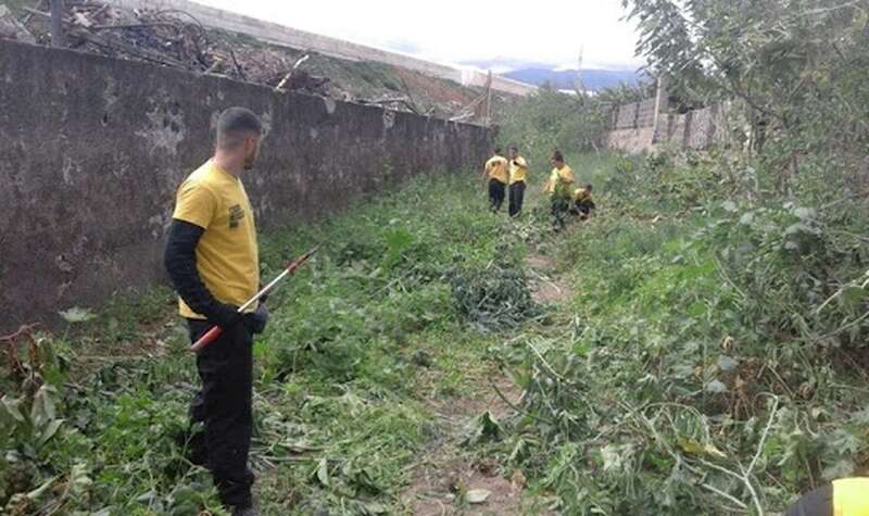 Imagen de archivo de limpieza de un barranco de Telde/TA.